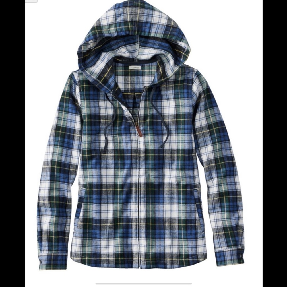 LL Bean woman’s zip flannel